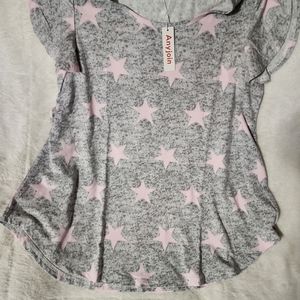 Pink and Gray top